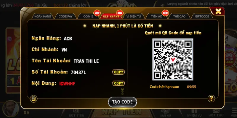 Nạp tiền Go88 tham gia cá cược