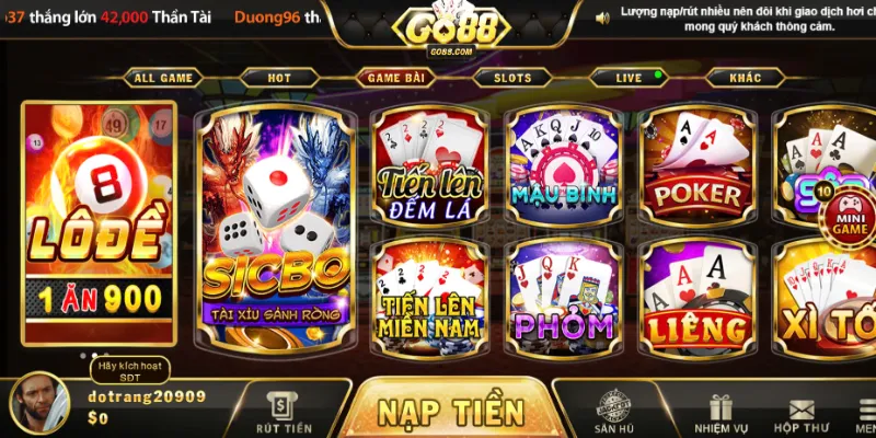 Chuyên mục game bài Go88 hấp dẫn