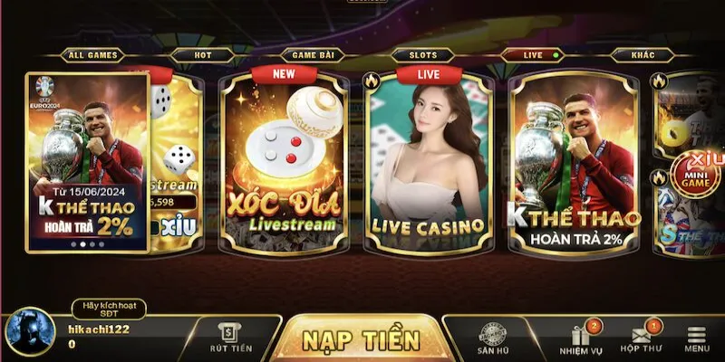 Điểm qua sảnh cược live casino uy tín 