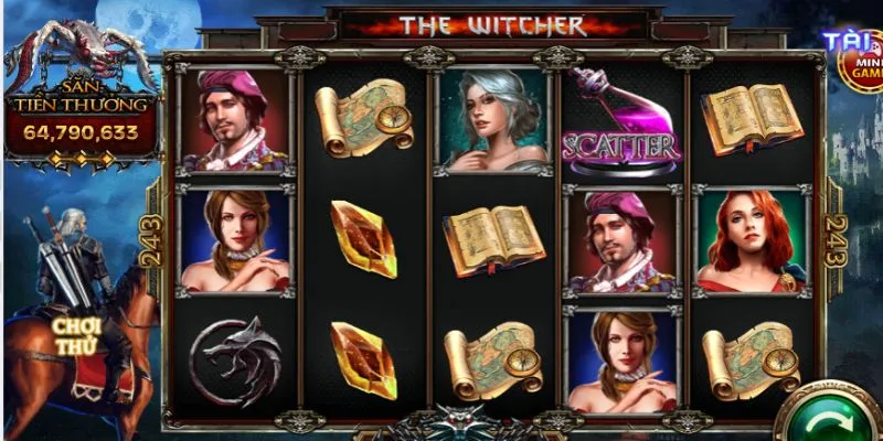 Giao diện đặt cược của The Witcher Wild Hunt