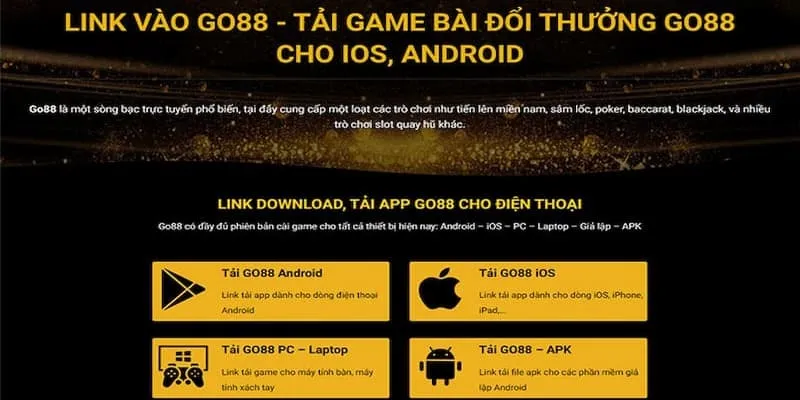 Hướng dẫn chi tiết từng bước tải Go88 app game về android - ios - apk